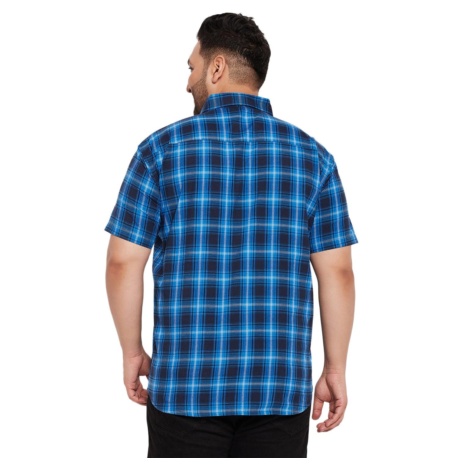 Men Plus Size Limith Check Shirt - bigbanana