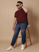 Men Plus Size Lindey Printed Polo Tshirt - bigbanana