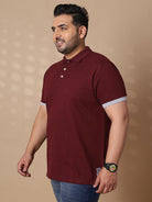 Men Plus Size Lindey Printed Polo Tshirt - bigbanana