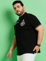 Men Plus Size Linyi Printed Polo Tshirt - bigbanana