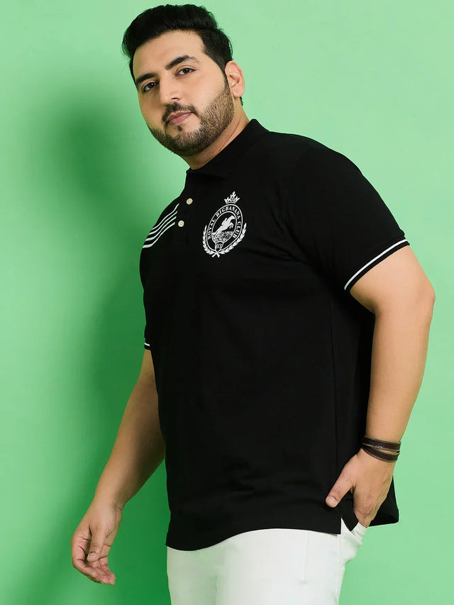 Men Plus Size Linyi Printed Polo Tshirt - bigbanana