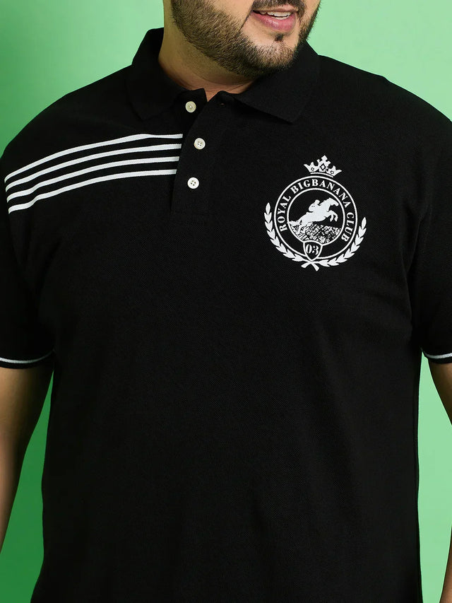Men Plus Size Linyi Printed Polo Tshirt - bigbanana