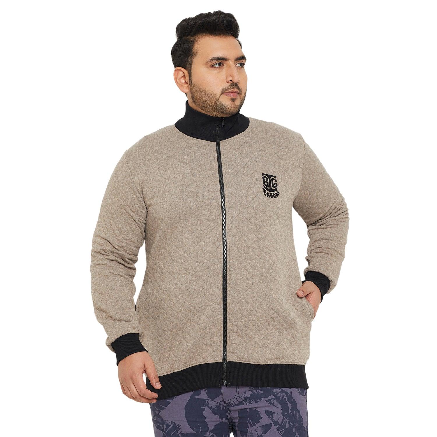 Men Plus Size Logic Solid Sweatshirt - bigbanana