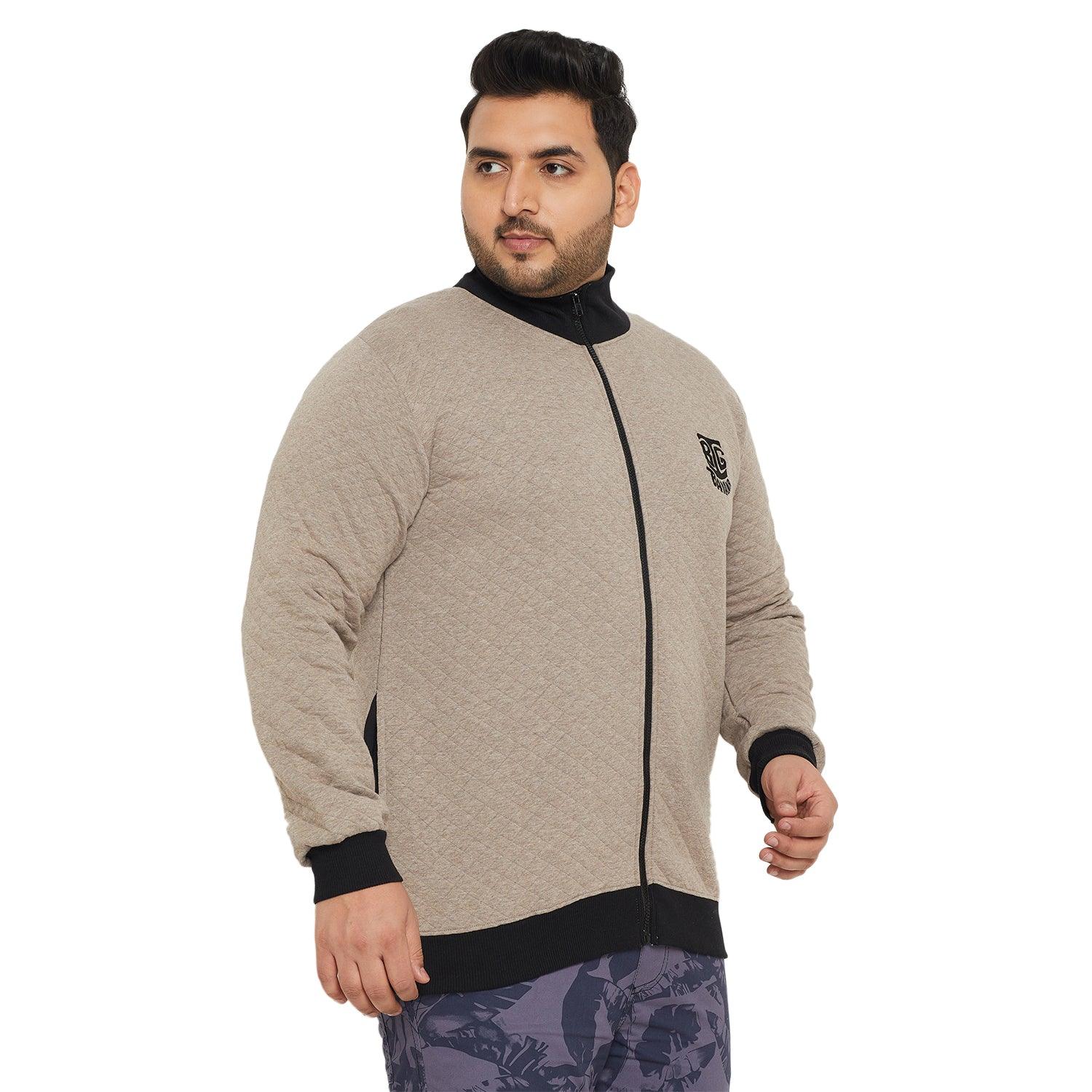 Men Plus Size Logic Solid Sweatshirt - bigbanana