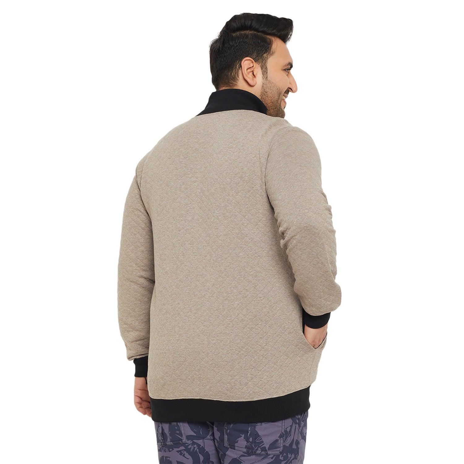 Men Plus Size Logic Solid Sweatshirt - bigbanana