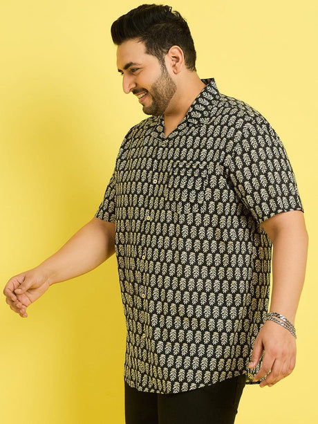 Men Plus Size Lorsch Printed Shirt - bigbanana