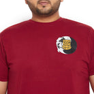 Men Plus Size Luke Printed Round Neck Tshirt - bigbanana