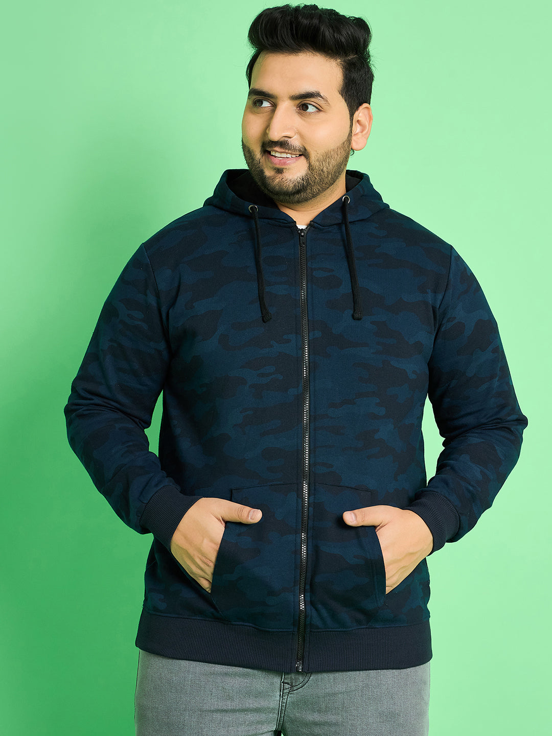 Men Plus Size  Makole Printed  Sweatshirts - bigbanana