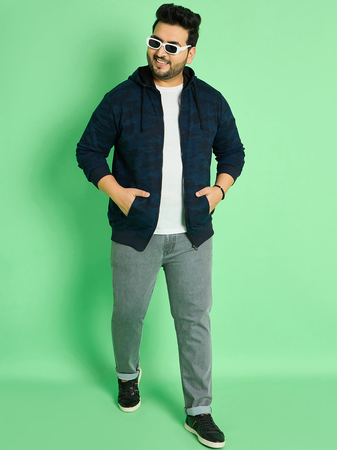 Men Plus Size  Makole Printed  Sweatshirts - bigbanana