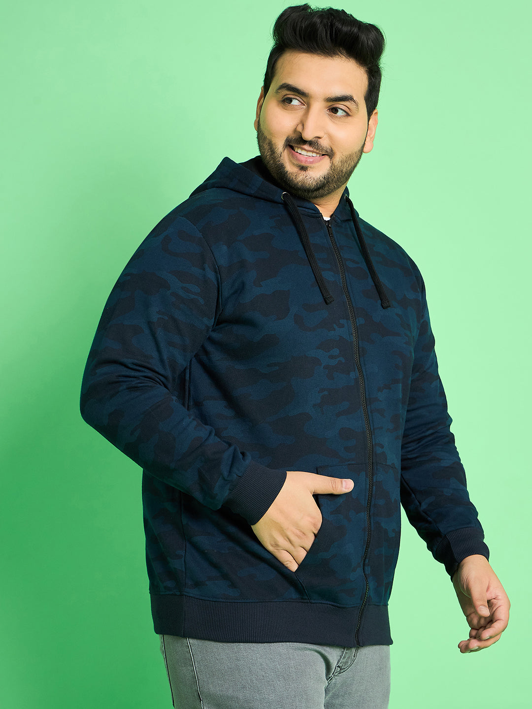 Men Plus Size  Makole Printed  Sweatshirts - bigbanana