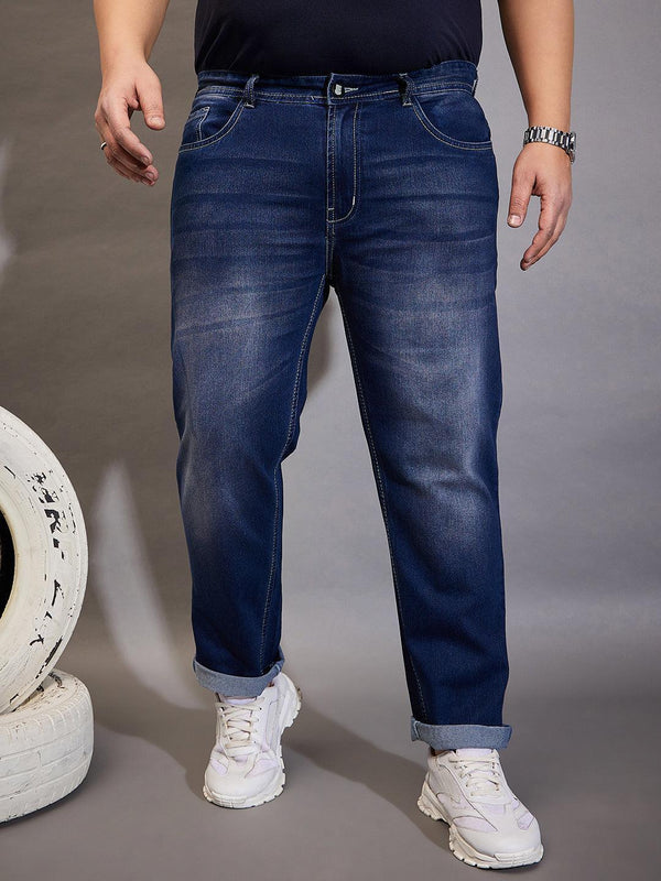 Men Plus Size Malcolm Washed Jeans