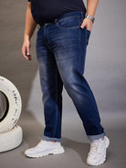 Men Plus Size Malcolm Washed Jeans - bigbanana