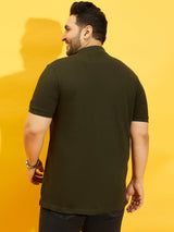 Men Plus Size Manco Colorblock Polo Tshirt - bigbanana