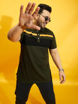 Men Plus Size Manco Colorblock Polo Tshirt - bigbanana