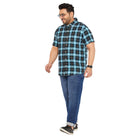 Men Plus Size Medigo Checked Shirt - bigbanana