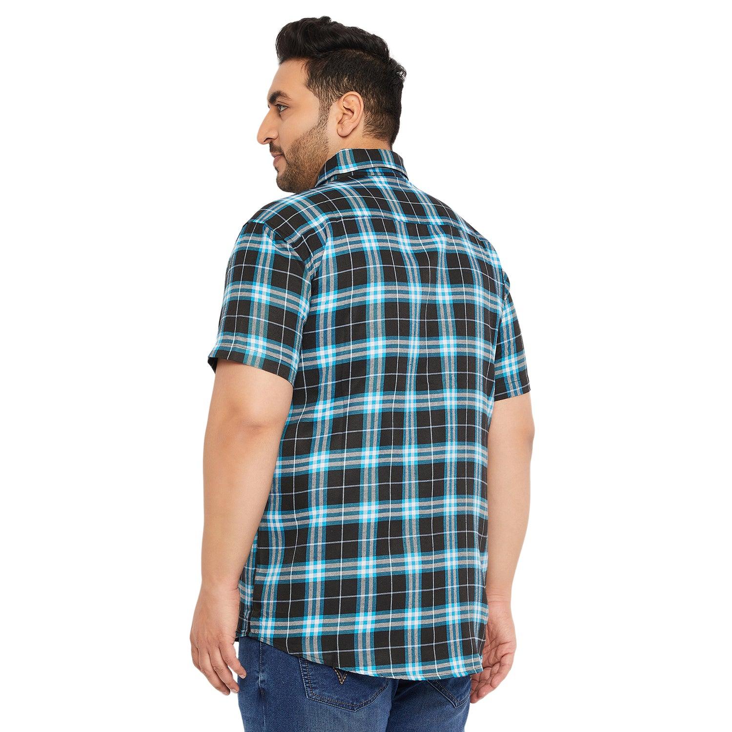 Men Plus Size Medigo Checked Shirt - bigbanana