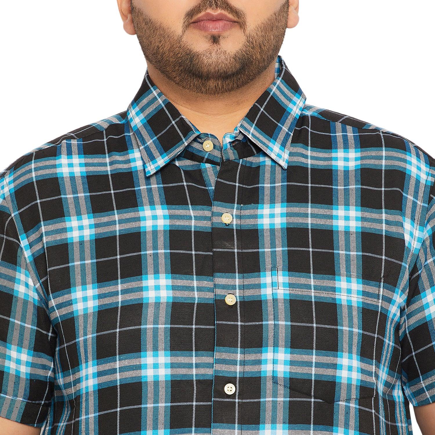 Men Plus Size Medigo Checked Shirt - bigbanana