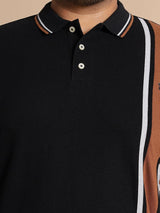 Men Plus Size Mexico Colorblock Polo Tshirt - bigbanana