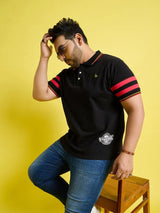 Men Plus Size Miron Solid Polo Tshirt - bigbanana