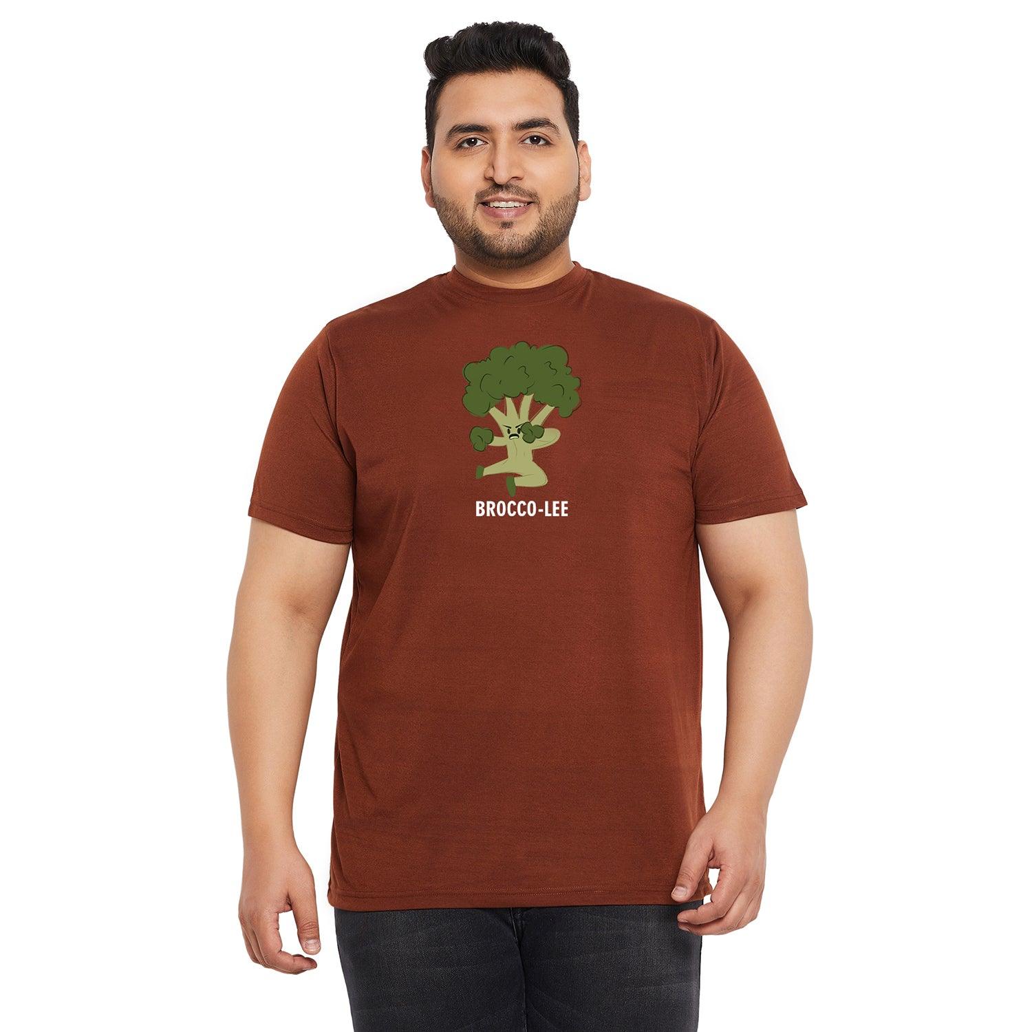 Men Plus Size Monsio Printed Round Neck Tshirt - bigbanana