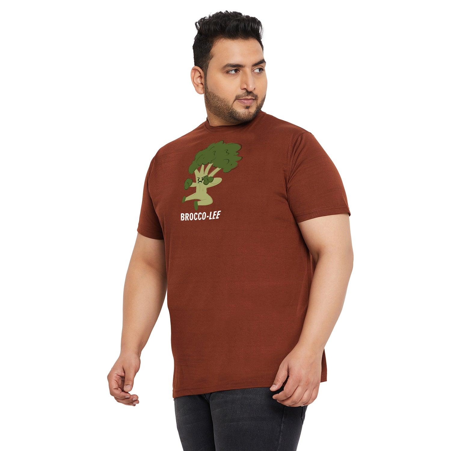 Men Plus Size Monsio Printed Round Neck Tshirt - bigbanana