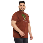 Men Plus Size Monsio Printed Round Neck Tshirt - bigbanana