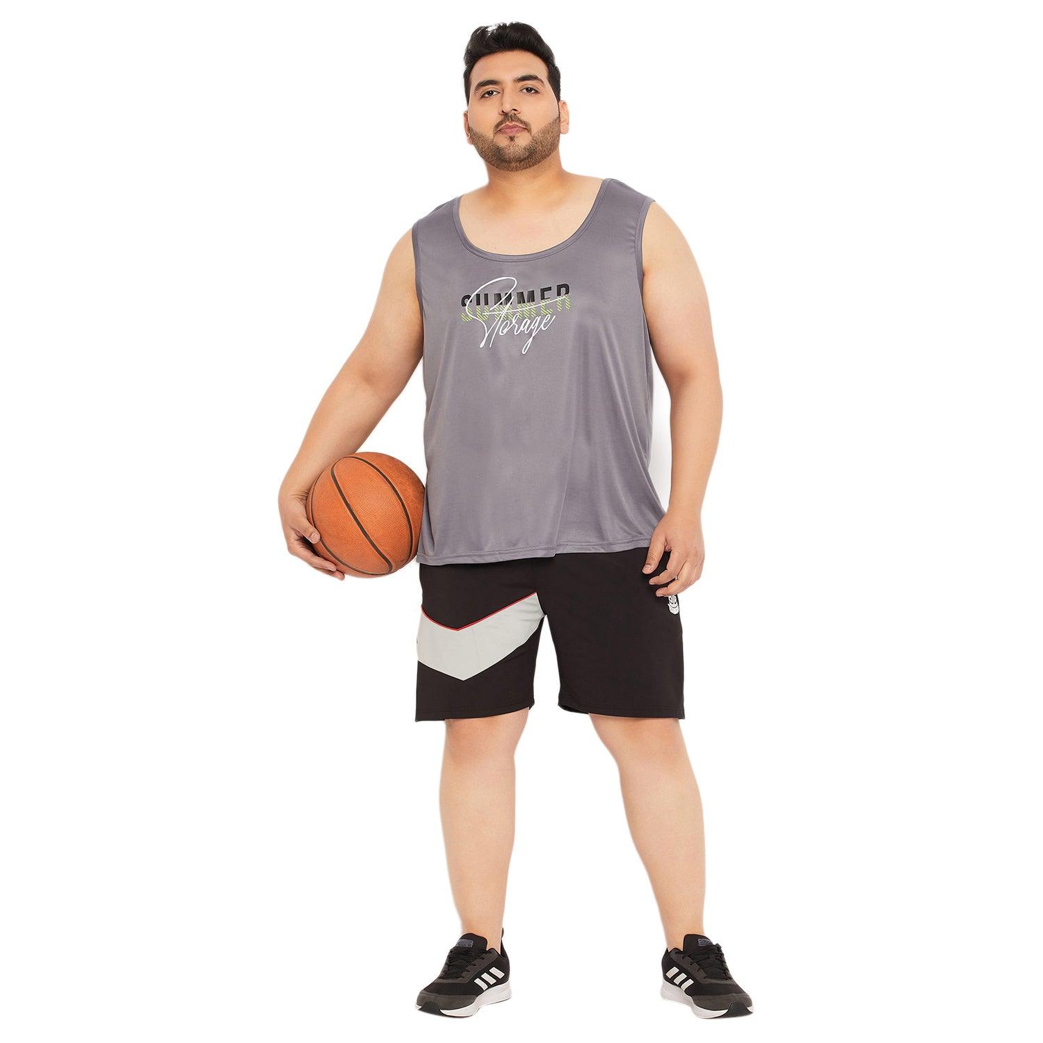 Men Plus Size Moose Printed Innerwear Vest - bigbanana