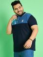 Men Plus Size Colt Colour-block Polo Tshirt - bigbanana