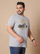 Men Plus Size Motobik-Legends Printed Round Neck Tshirt - bigbanana