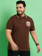 Men Plus Size Moye Printed Polo Tshirt - bigbanana