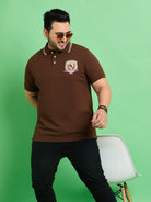 Men Plus Size Moye Printed Polo Tshirt - bigbanana