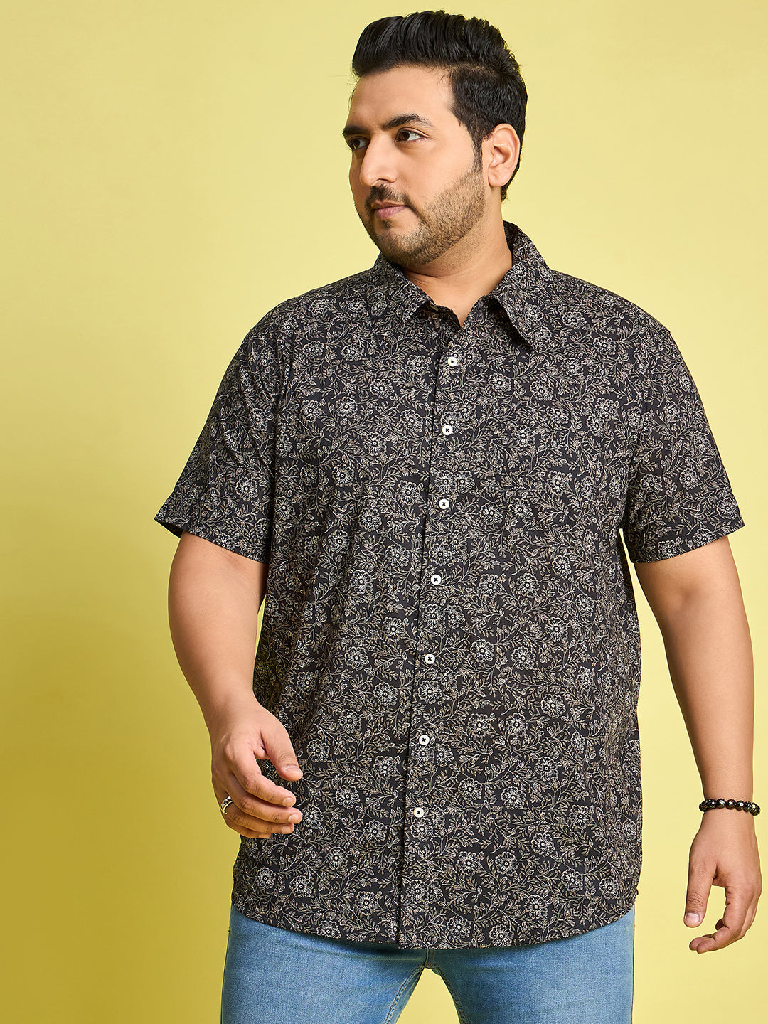 Men Plus Size Munich Printed Shirt - bigbanana