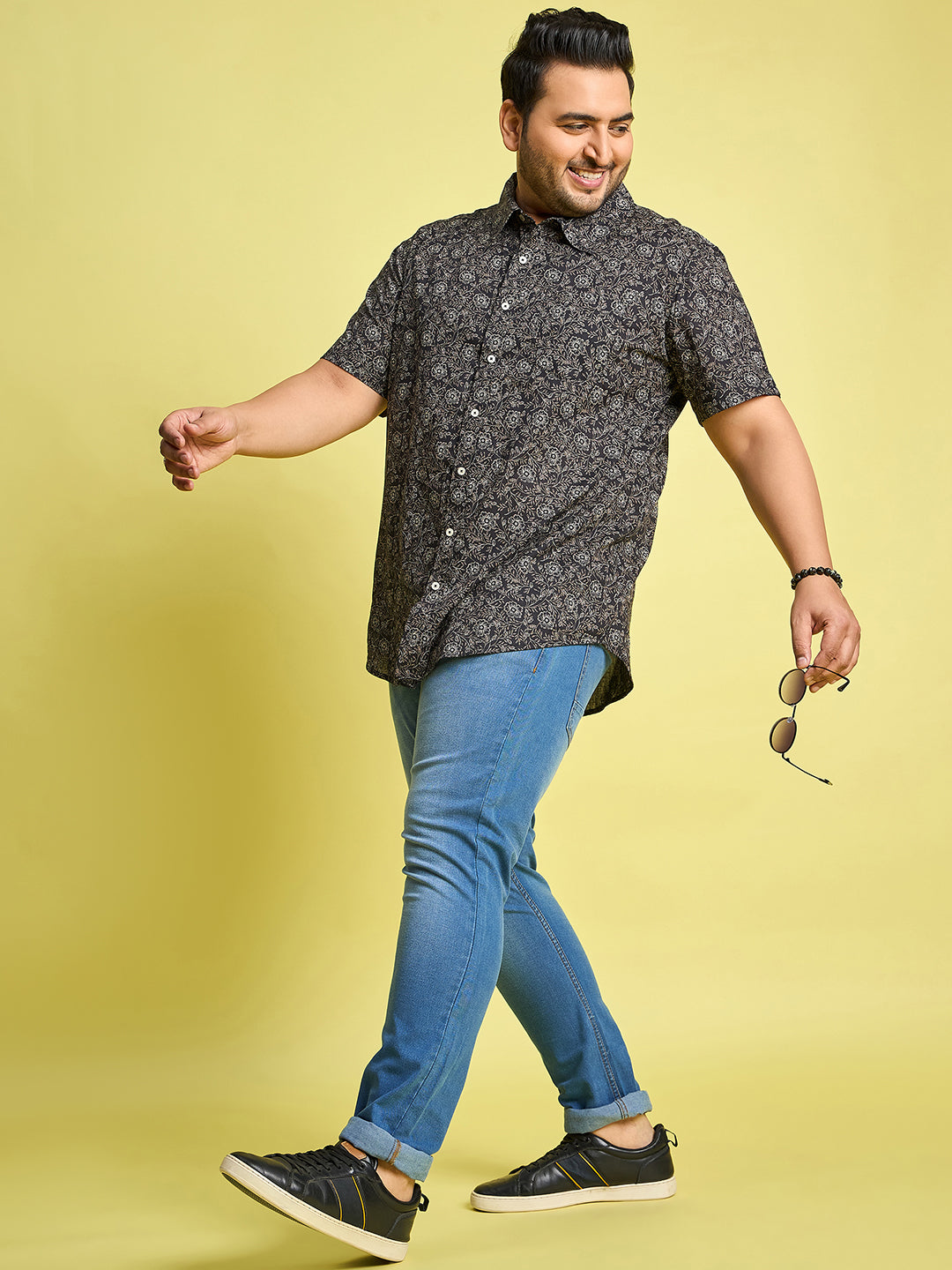 Men Plus Size Munich Printed Shirt - bigbanana