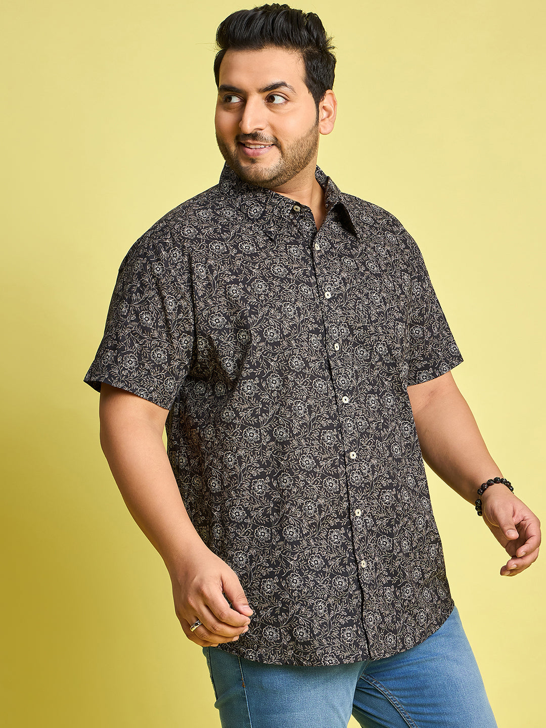 Men Plus Size Munich Printed Shirt - bigbanana