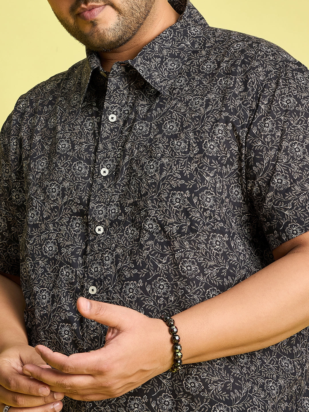Men Plus Size Munich Printed Shirt - bigbanana