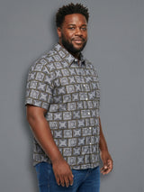 Men Plus Size Atrium Multicolor Printed Casual Shirt