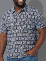 Men Plus Size Atrium Multicolor Printed Casual Shirt