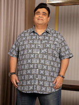 Men Plus Size Atrium Multicolor Printed Casual Shirt