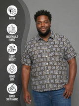 Men Plus Size Atrium Multicolor Printed Casual Shirt