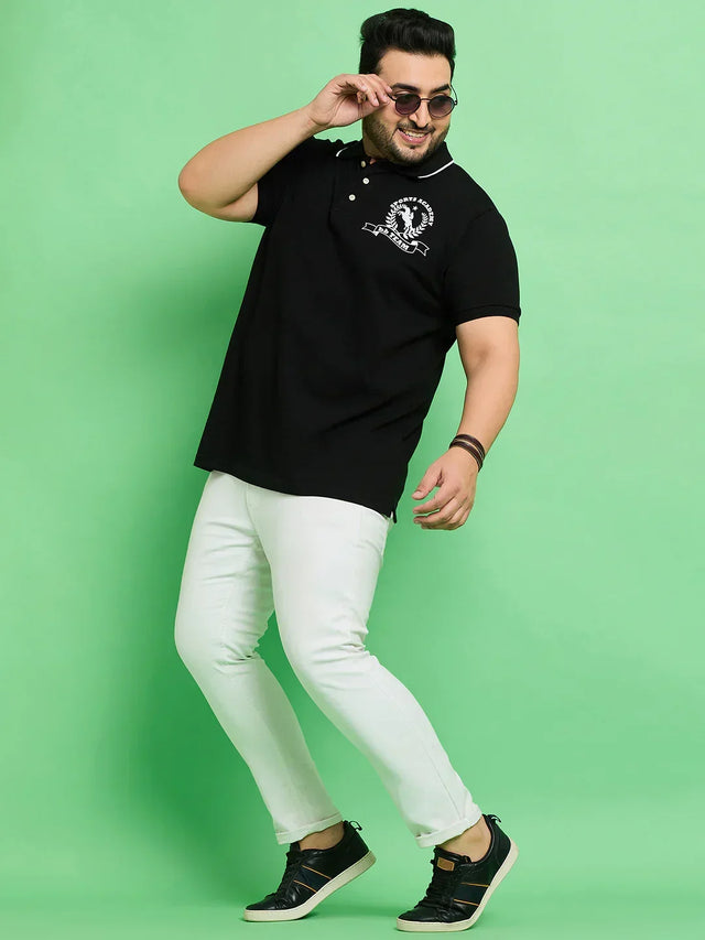 Men Plus Size Nagoya Printed Polo Tshirt - bigbanana
