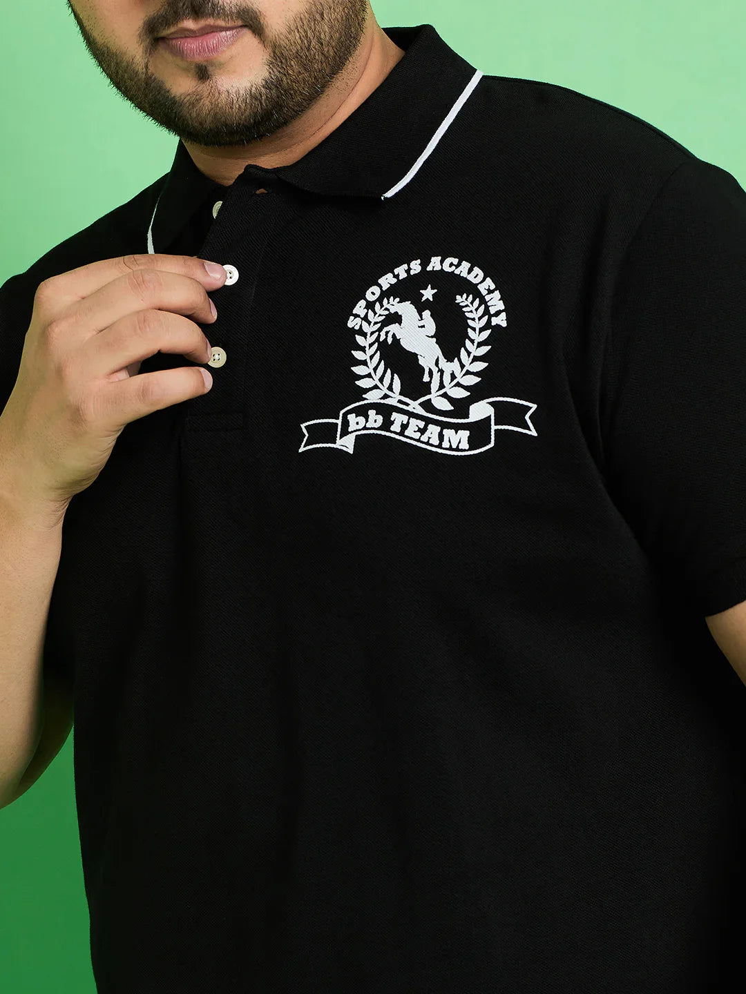 Men Plus Size Nagoya Printed Polo Tshirt - bigbanana