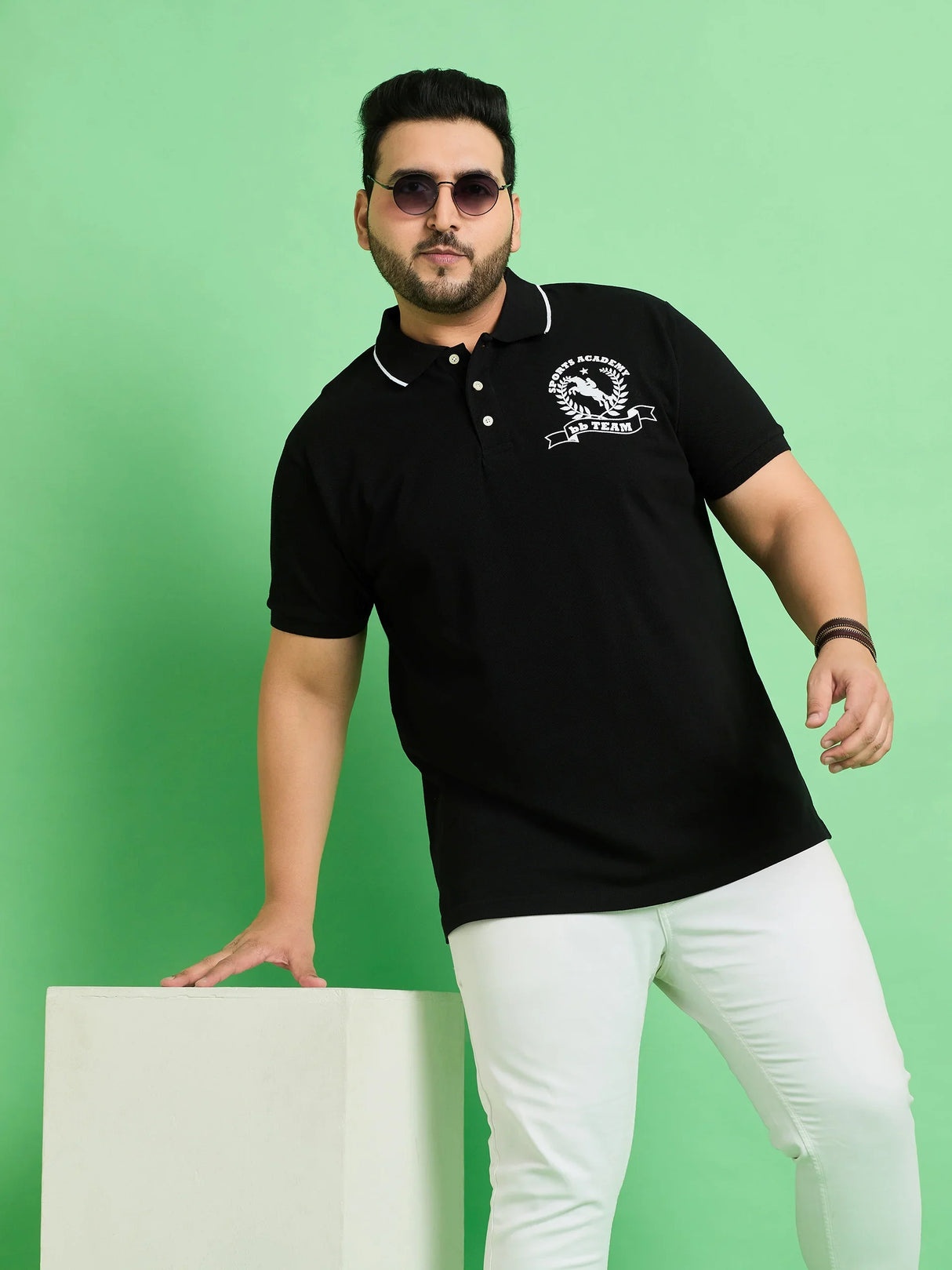 Men Plus Size Nagoya Printed Polo Tshirt - bigbanana