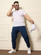 Men Plus Size Nanjing Solid Trackpant - bigbanana