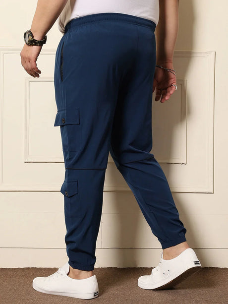 Men Plus Size Nanjing Solid Trackpant - bigbanana