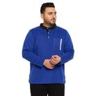 Men Plus Size Natto Solid Henley Tshirt - bigbanana