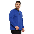 Men Plus Size Natto Solid Henley Tshirt - bigbanana