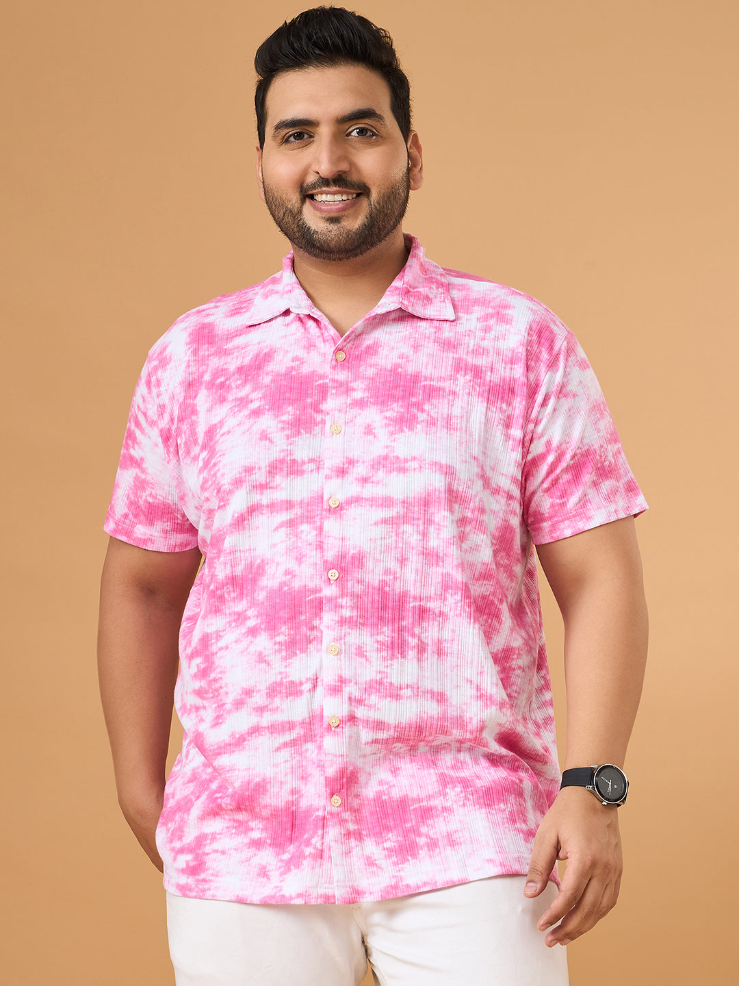 Men Plus Size Nimbus Multicolor Printed Casual Shirt