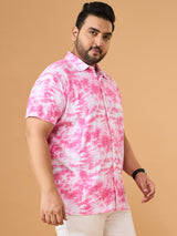 Men Plus Size Nimbus Multicolor Printed Casual Shirt