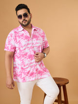Men Plus Size Nimbus Multicolor Printed Casual Shirt
