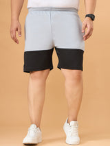 Men Plus Size Noiric Colorblock Shorts
